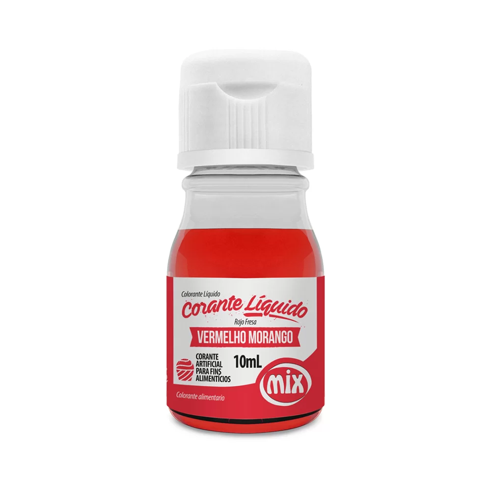 Corante Líquido alimentício 10ml- Mix